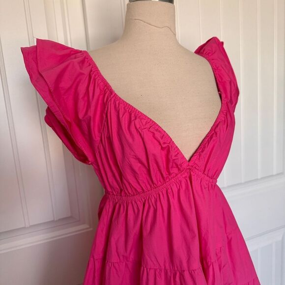 The Post Genevieve Fuchsia Mini Dress - Picture 5 of 9